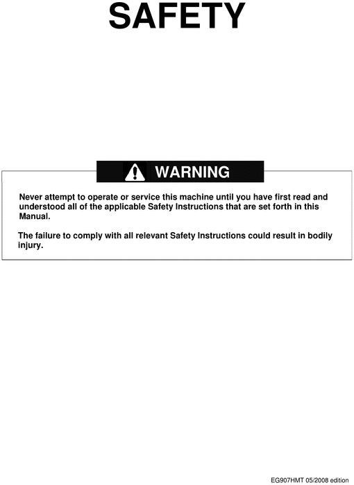 Product picture Yanmar EG 907 HMT Diesel Tractor Workshop Service Repair Manual DOWNLOAD